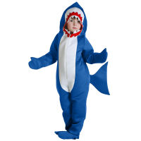 Unisex Kids Blue Shark Hooded Costumes