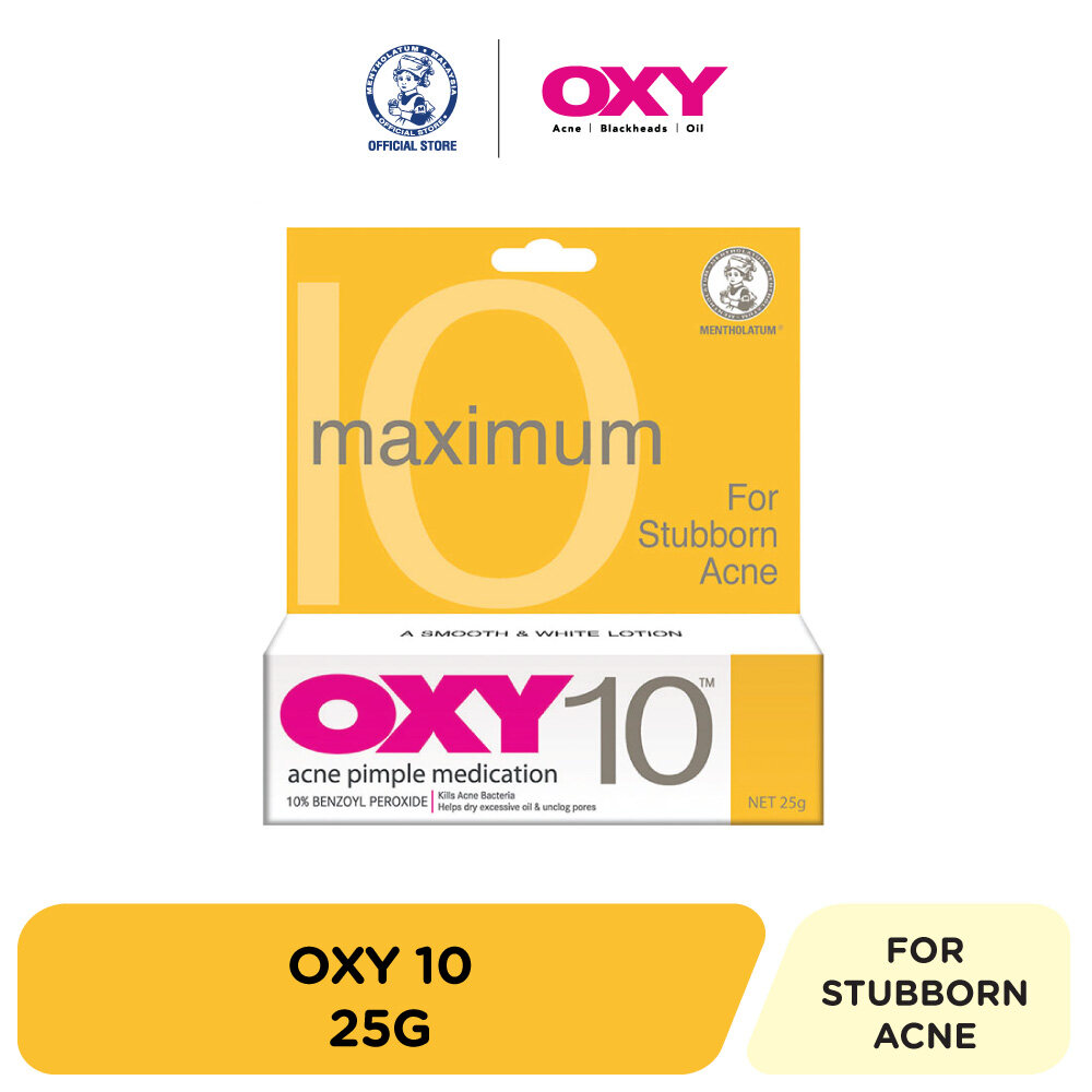 OXY 10 ACNE PIMPLE TREATMENT With Benzoyl Peroxide 25G (For Stubborn Acne)