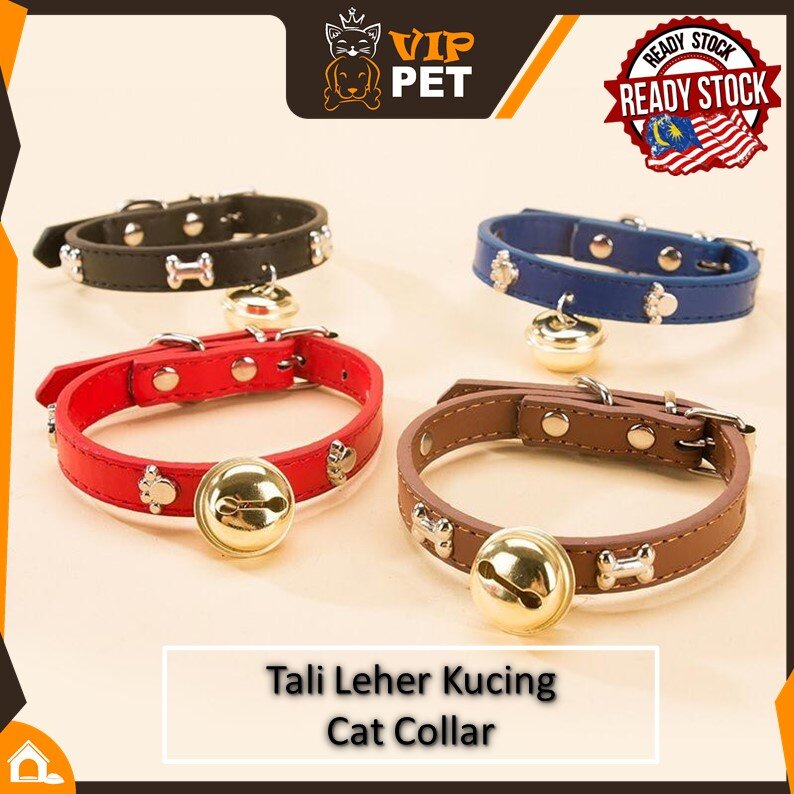 【Malaysia Ready Stock】 Rantai Kucing Pet Cantik Tali Leher Comel Murah Kolar Cute Pet Cat Collar With Bell Promotion