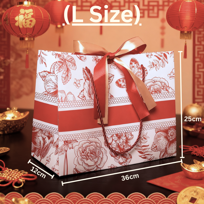 *NEW*🧨Ready Stock 2026 CNY Horse Year Thick Paper Gift Bag 🧨 CNY Bag Elegant Hard Paper Gift Bag CNY Craft Bag