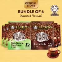 (Bundle of 6) OLDTOWN Instant Premix White Coffee 13/15 Sticks [HALAL]
