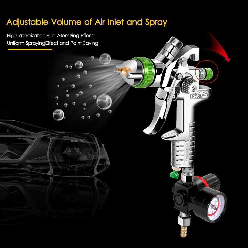Spray Gun 2.5MM Nozzle HVLP Gravity Feed Power Tools Mini Air Paint Spray Gun For Painting Car Air Brush Spray Gun Sprayer (Standard)
