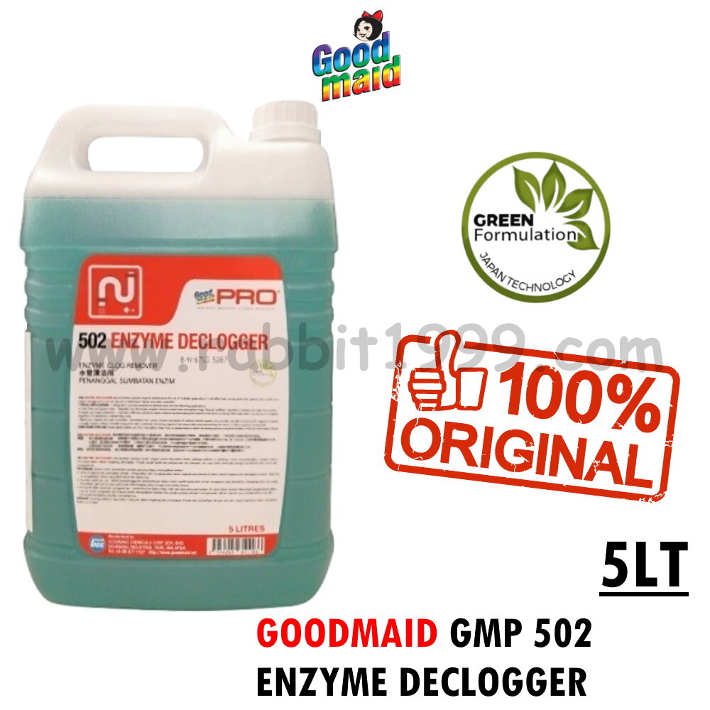 GOODMAID GMP 502 ENZYME DECLOGGER 5Lt clog remover / enzyme clog