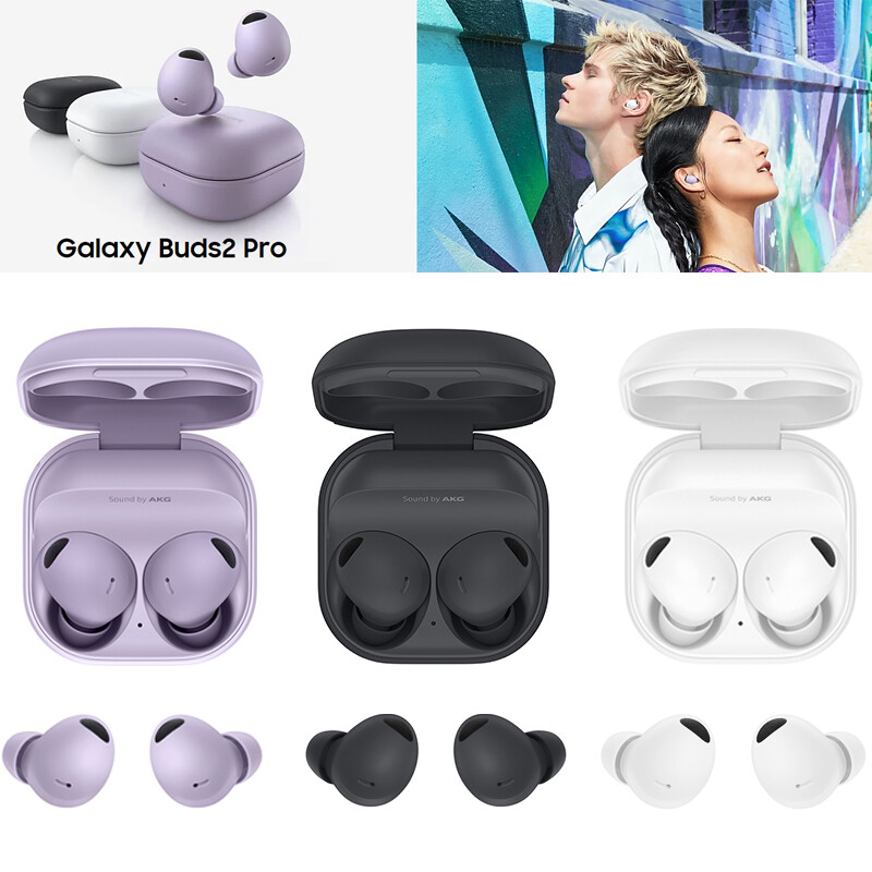 Samsung Galaxy Buds 2 Pro Wireless Bluetooth In-ear Active Noise Cancellation Headset for IOS/Android Wireless True High Quality Bluetooth Headphones with Microphone Music & Game Earbu