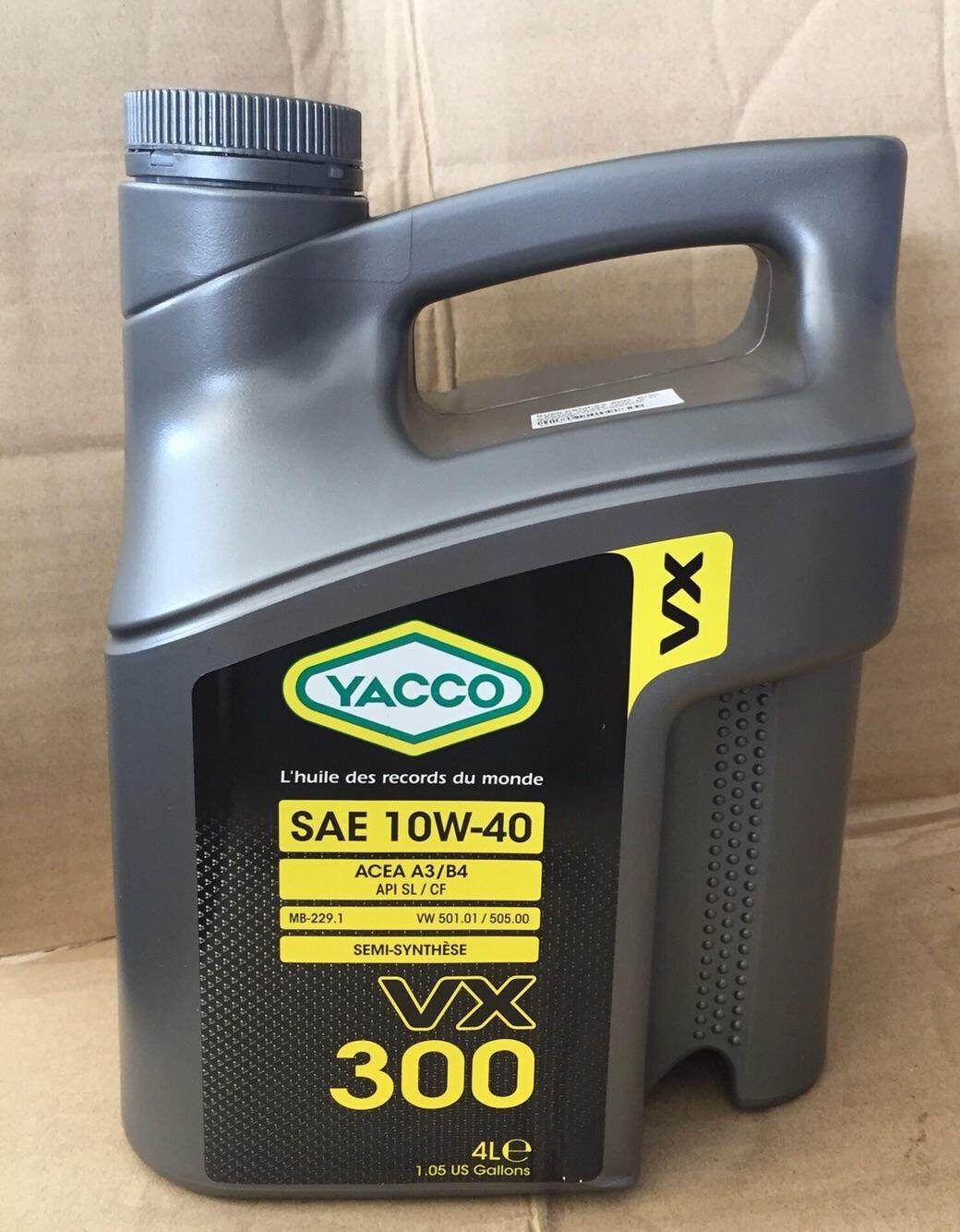 YACCO VX300 ENGINE OIL 10W40 4L SEMI SYNTHETIC Price, Reviews WapCar