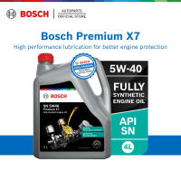 Bosch Premium X7 5W40 API SN Fully Synthetic Engine Oil  Minyak Hitam Enjin Kereta (4L/1L)
