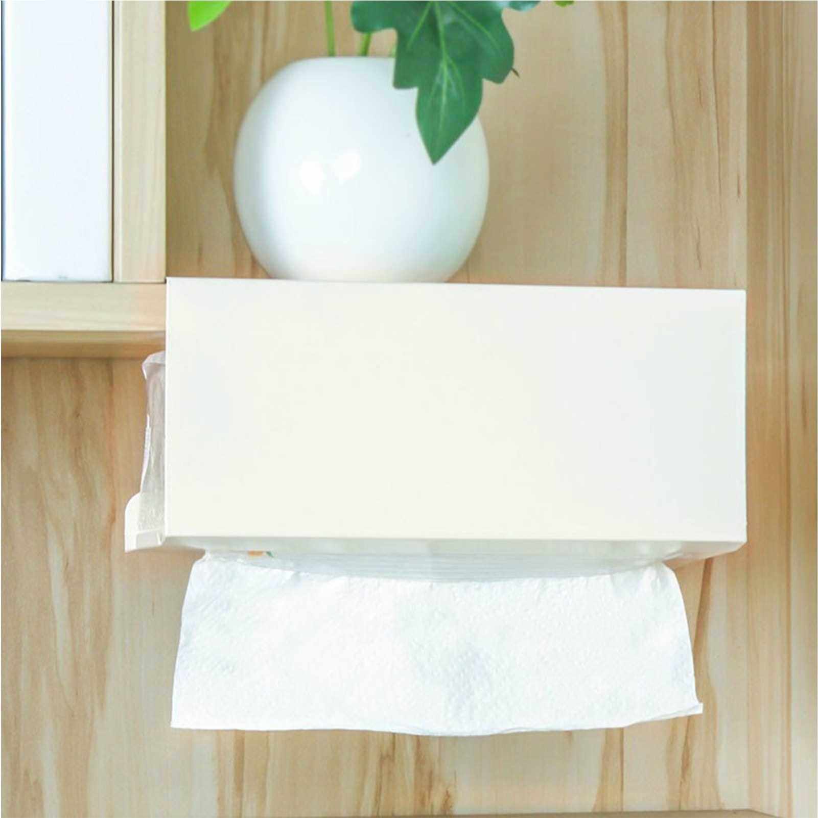 BEST SELLER Cabinets Paper Towel Holder Under The Cabinet Paper Dispenser Over The Door Towel Rack Without Drilling for Kitchen Bathroom (Black)