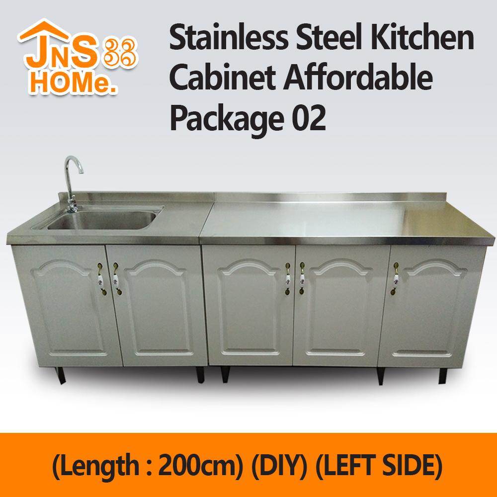 Stainless Steel Kitchen Cabinet Affordable Package 02 Length