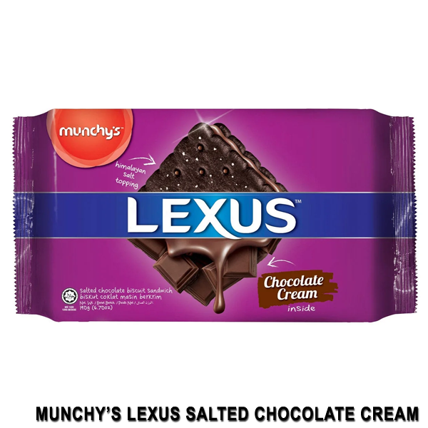 Munchy\'s LEXUS Salted Chocolate Cream Sandwich 190g