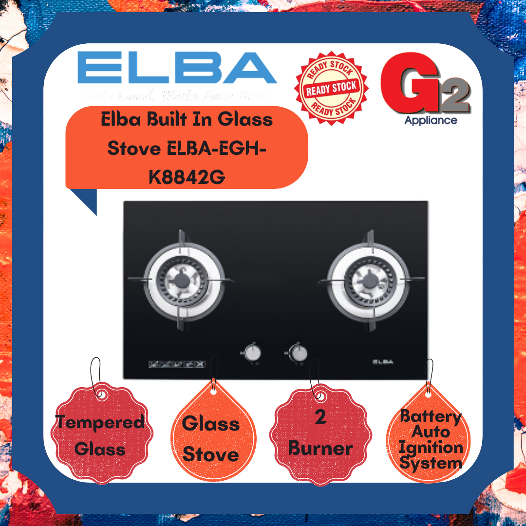 Elba Built In Glass Stove ELBA EGH-K8842G [READY STOCK]