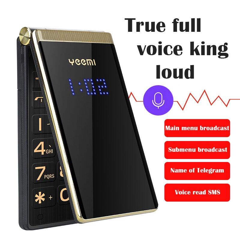 Điện Thoại Nắp Gập Điện Thoại Nắp Gập Cảm Ứng Cao Cấp Giá Rẻ Chính Hãng 2.8 Inch Hai SIM 5900 MAh Âm