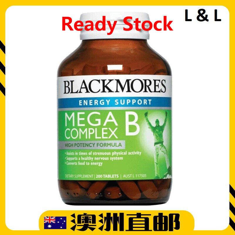 [Ready Stock EXP: 12/2021yr] Blackmores Mega Vitamin B Complex ( 200 Tablets ) ( Made In Australia )