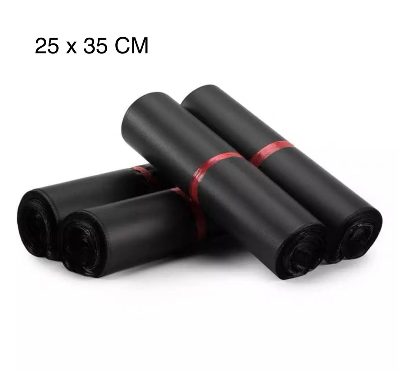 READY STOCK 25 X 35CM 100PCS 🔥BEG KURIER BLACK COLOR BAG COURIER FLYER PLASTIC BAG NO POCKET POSLAJU LAZADA