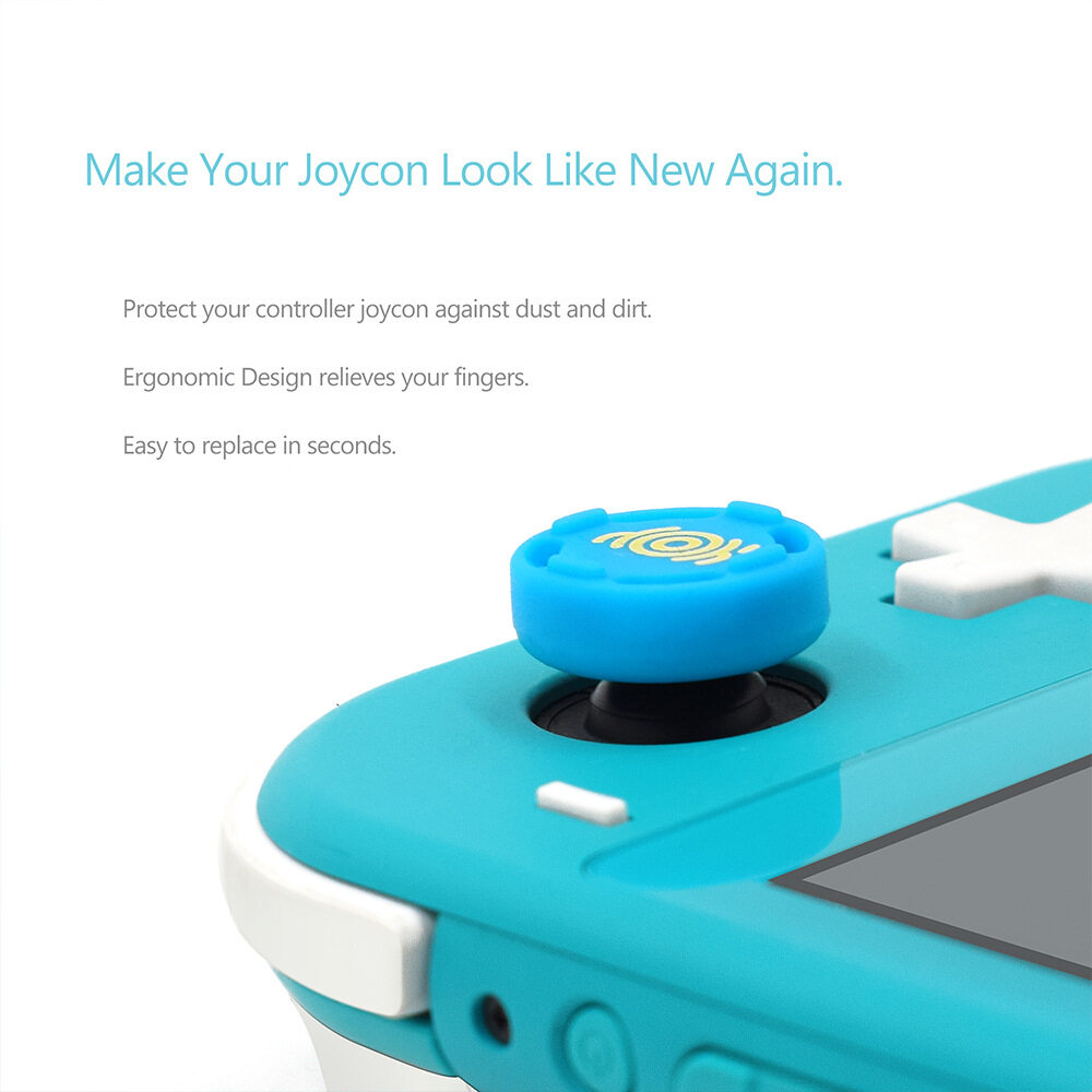 Nintendo Switch Thump Grip Cute Mario Pikachu Splatoon Silicone Analog Thumb Grips Cap for Joy-con 1 Pair