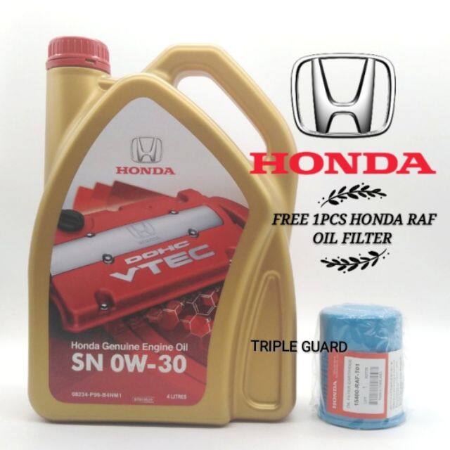 Genuine Fully Synthetic SN0w30 Engine Oil + 1Pcs Oil Filter RAF Ship From Malaysia