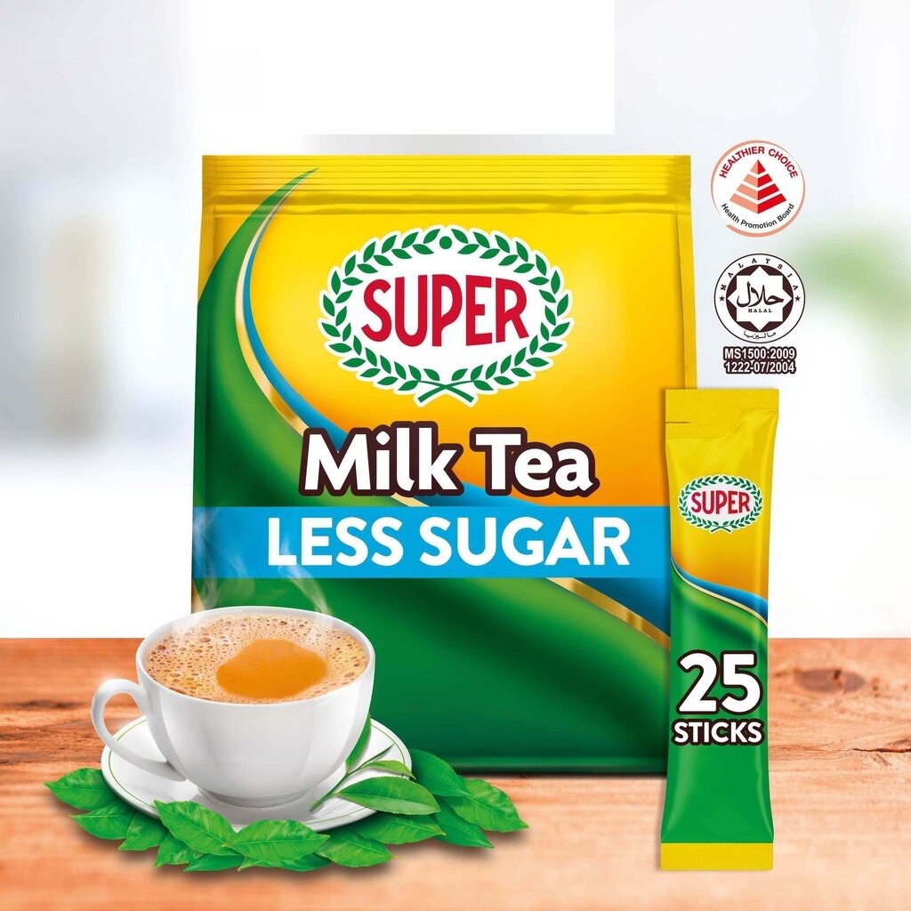 SUPER Instant 3in1 Milk Tea Less Sugar 25 sticks