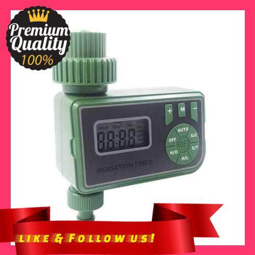 People\'s Choice LCD Screen Garden Irrigation Control Device Auto Water Saving Irrigation Controller Digital Plant Watering Timer (Green)