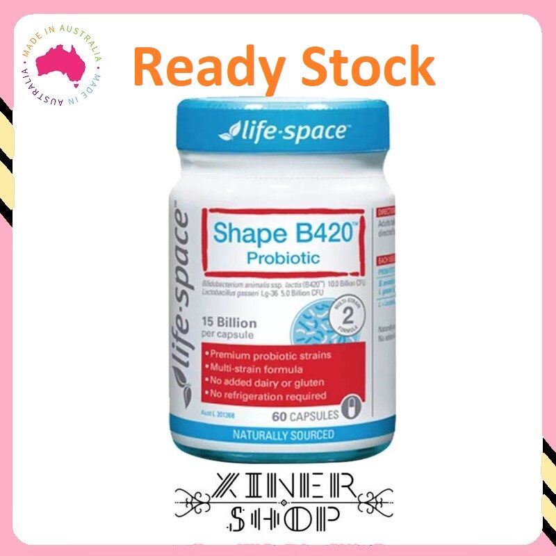 [Import From Australia] [Ready Stock EXP 07/2022] Life Space Shape B420™ Probiotic ( 60 capsules )