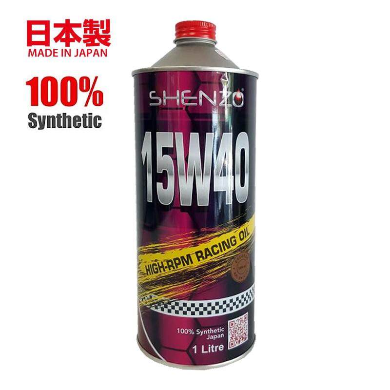 15W40 Engine Oil Fully Synthetic Shenzo Racing Oil High-RPM 100% Fully Synthetic (1L Pack)