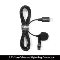 Saramonic LavMicro-L Lavalier Lapel Microphone Lightning Port Noise Cancelling Mic for Vlogging Recording Live Streaming iOS iPhone 7-14 iPad