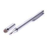 2 In 1 Touch Screen Drawing Pen Stylus for iPhone iPad Tablet(Silver)