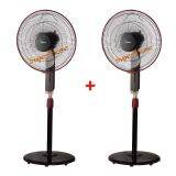 2 Unit Midea Mf 16fs10n 16 3 Speed Stand Fan Black New Pgmall