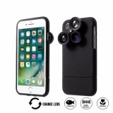 4 in 1 External Wide Telephoto Camera Lens Case for iPhone 6 Plus / iPhone 6s Plus