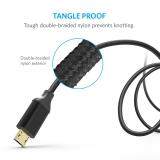 Anker Nylon Braided 3ft/0.9m Tangle-Free Micro USB Cable With Gold-Plated Connectors For Android Sync MicroUSB Cable A7115 Jun 2018 - 3 Anker Nylon Braided 3ft/0.9m Tangle-Free Micro USB Cable with Gold-Plated Connectors for Android Sync MicroUSB Cable A7115 - 3