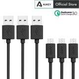 AUKEY CB-D10 Qualcomm Quick Charge Micro USB Cable (3 Pack) 20AWG Qc2.0 Qc3.0