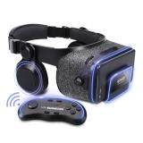 ETVR Upgraded Virtual Reality Headset VR Glasses Box with Remote Controller for 3D Movies and VR Games - More Lighter VR Headset with Built-in Stereo Headphone Fit for 4.7