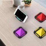 [PURPLE] Pyramid Phone Holder Stand Soft Silicone Non-slip Car Desk Stand Holder for all Smartphone Mobile phone Support Mount