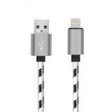 [SLIVER] Cable Charging Data Transfer 1 Meter Nylon Braided TYPE-C to USB Charging Cable