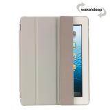 Smart Luxury PU Leather Ultra Slim Smart Magnetic Wake/Sleep Flip Pad Cover + Translucent Protect Case for Apple iPad 2/3/4 SM0005 (Gray)