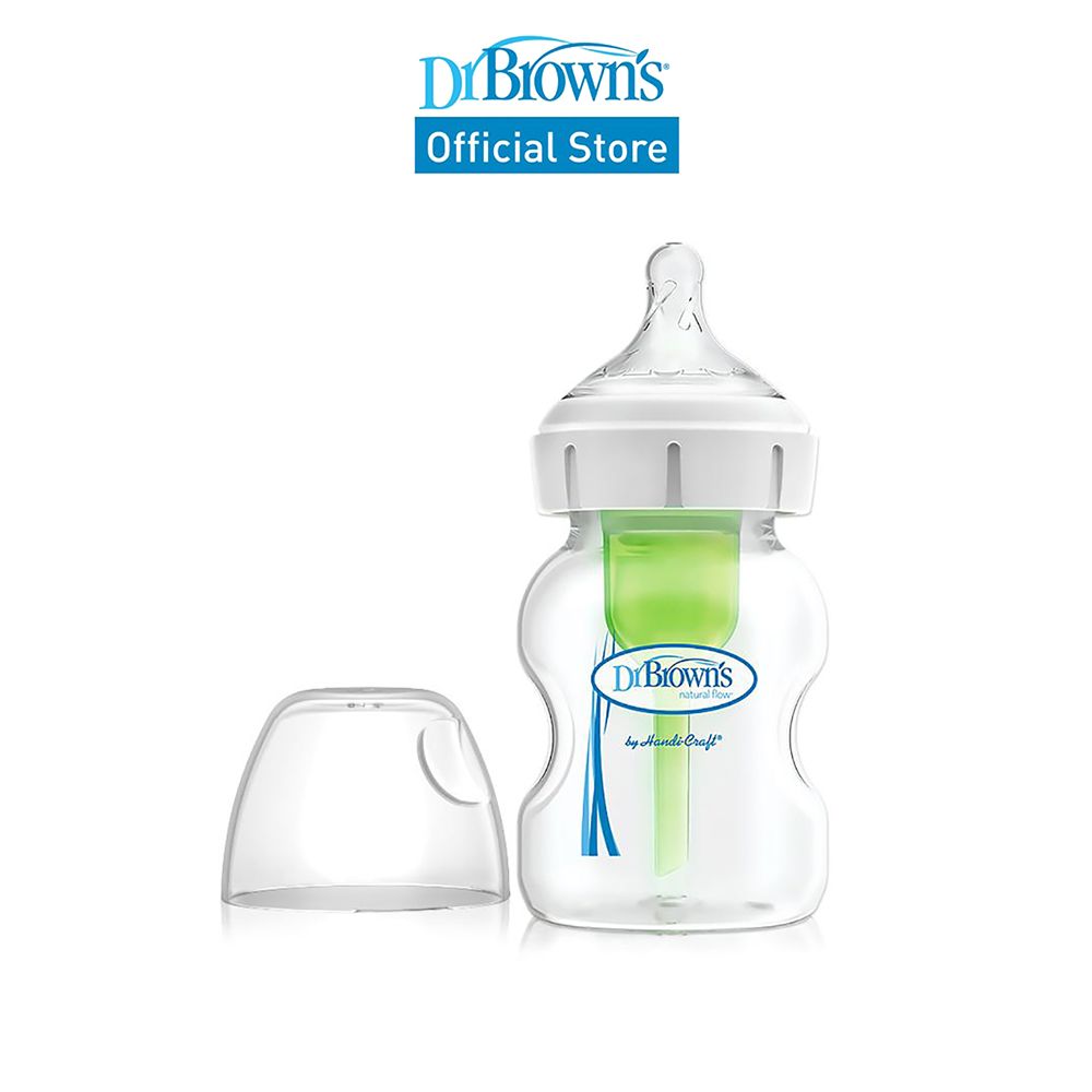 Dr. Browns Anti-Colic Newborn Options+ PP Wide Neck 5oz/150ml Bottle 1 Bottle Level 1 Teat