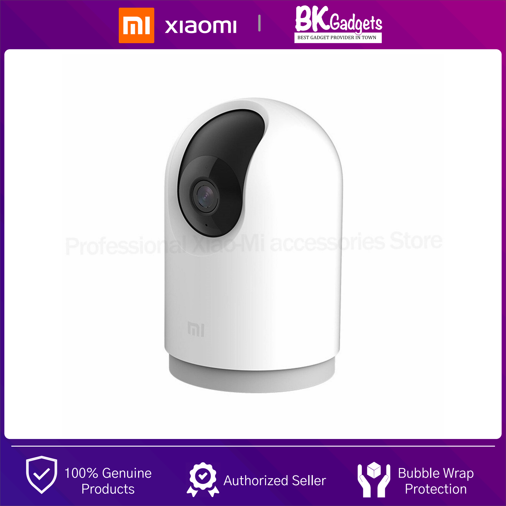 Xiaomi Mi 360 Home Security Camera 2K Pro - Smart IP Camera Ptz Pro 1296P 360 Panoramic 2K AI Detection Two-way Intercom WiFi Home Security For MI Home App