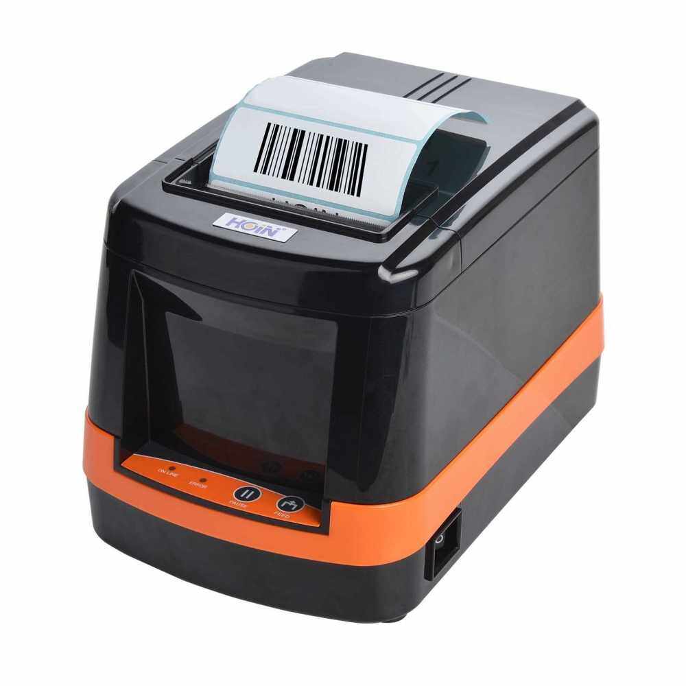 HOIN 80mm USB Thermal Label Printer Wired Barcode Printer BT Connection High Speed Label Maker Sticker Compatible with Andorid for Shipping Postage Express Barcodes Mailing Labels Supermarket Store Home Business (Multicolor)