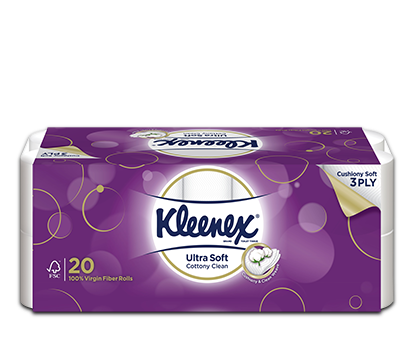 Kleenex Toilet Tissue Ultra Soft Cottony Clean Tissue 200SX20R