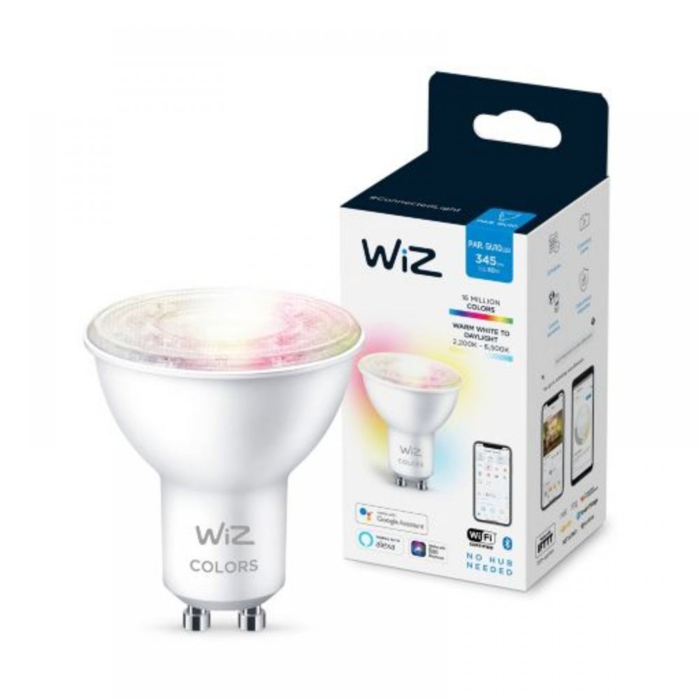 PHILIPS WiZ 4.7W-50W LED GU10 Spot - Tunable White and Colour with RGB ( 2200K - 6500K )