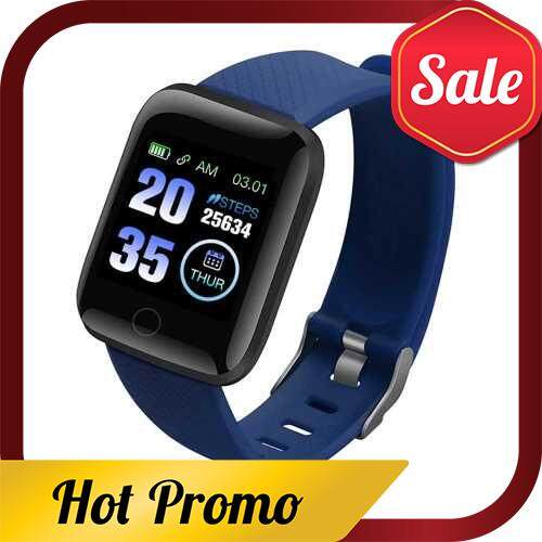 1.3-inch Touchscreen Smart Bracelet Sports Watch Waterproof Fitness Tracker Blood Pressure Heart Rate Blood Oxygen Monitor Blue (Blue)