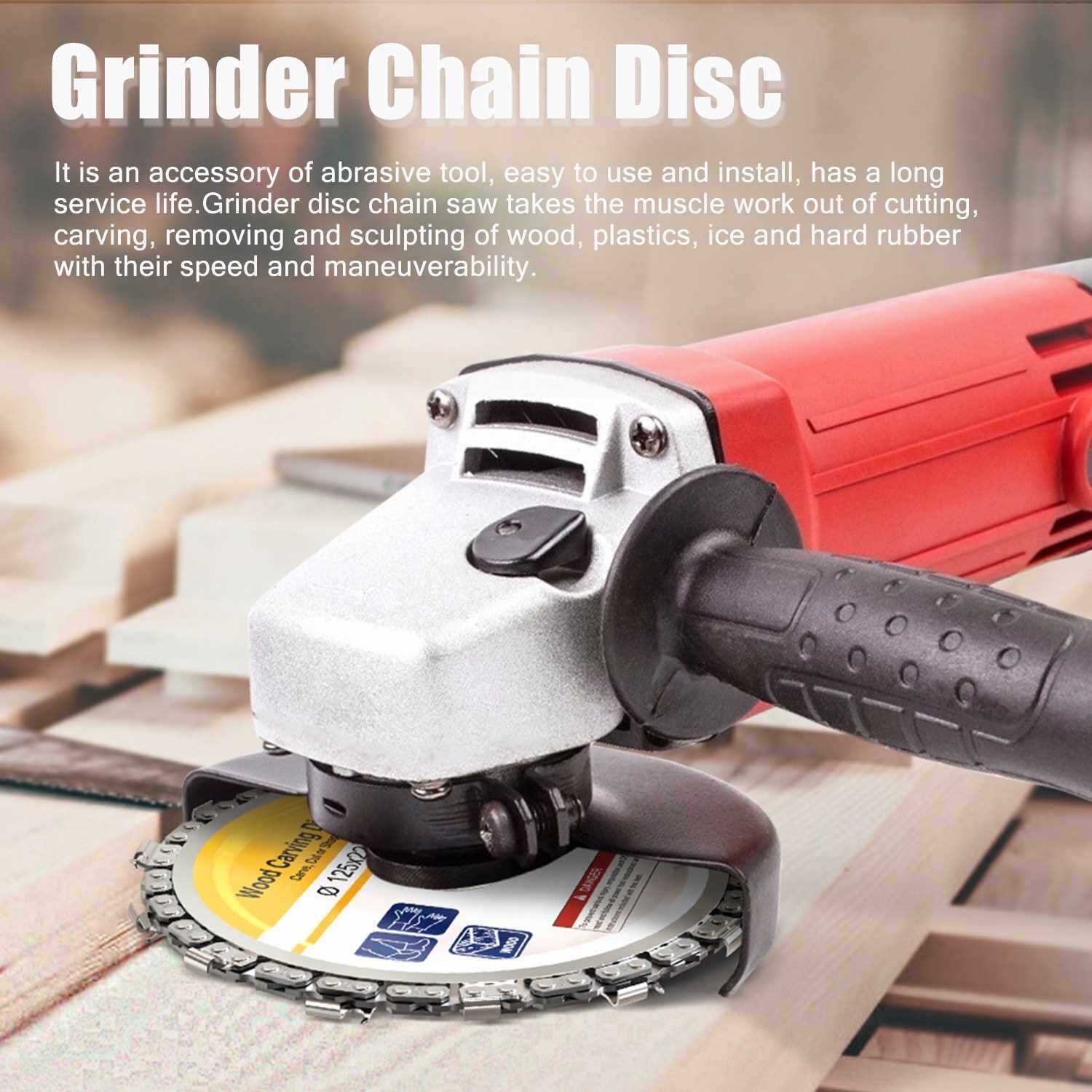 Best Selling Wood Carving Disc Woodworking Chain Grinder Chain Saws Disc Chain Plate Tool 1