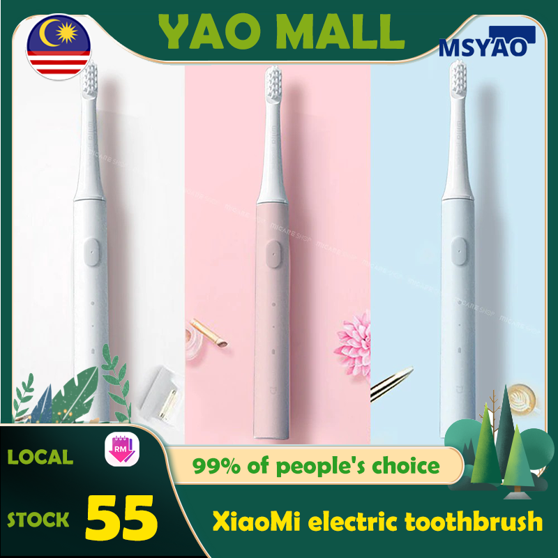 [Ready Stock] Xiaomi Mi Electric Toothbrush Washable Powerful Ultrasonic Sonic USB Wireless Charging Adult Smart Tooth Brush Ultrasonic Smart Control Whitening Teeth Brush