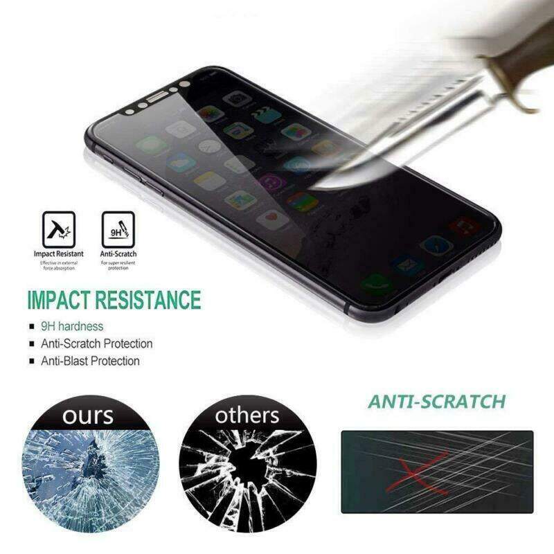 Full Coverage Tempered Glass Privacy Screen Protector For iPhone 6 / 6+/ 7/ 7+ / X XS XS Max XR 7/ 11 / 11 pro