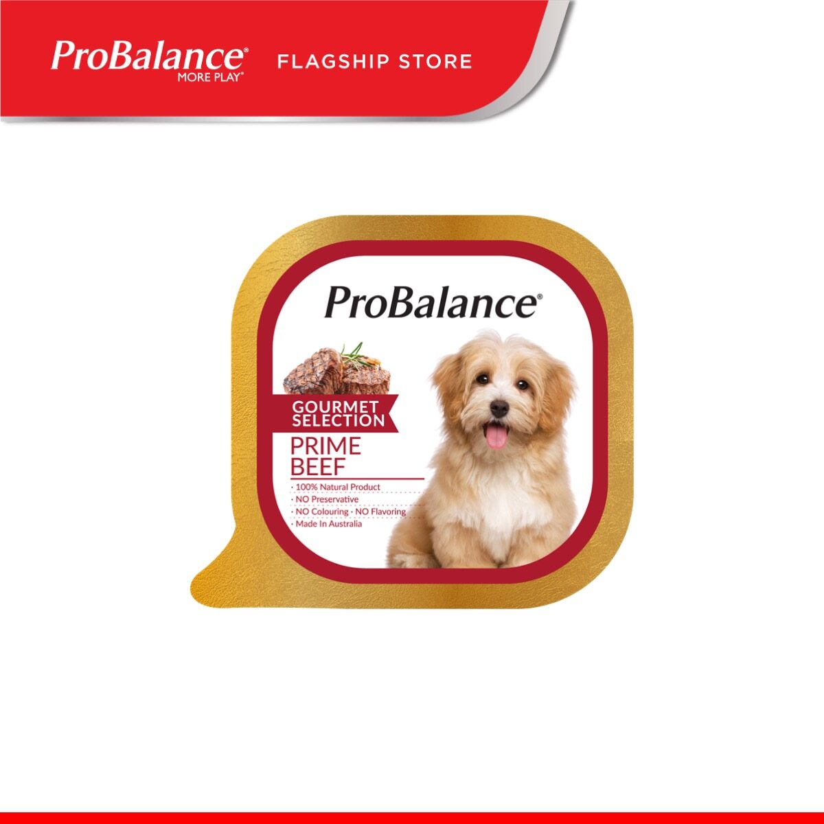 ProBalance 100G Prime Beef Gourmet Selection Wet Dog Food x 12 Packs