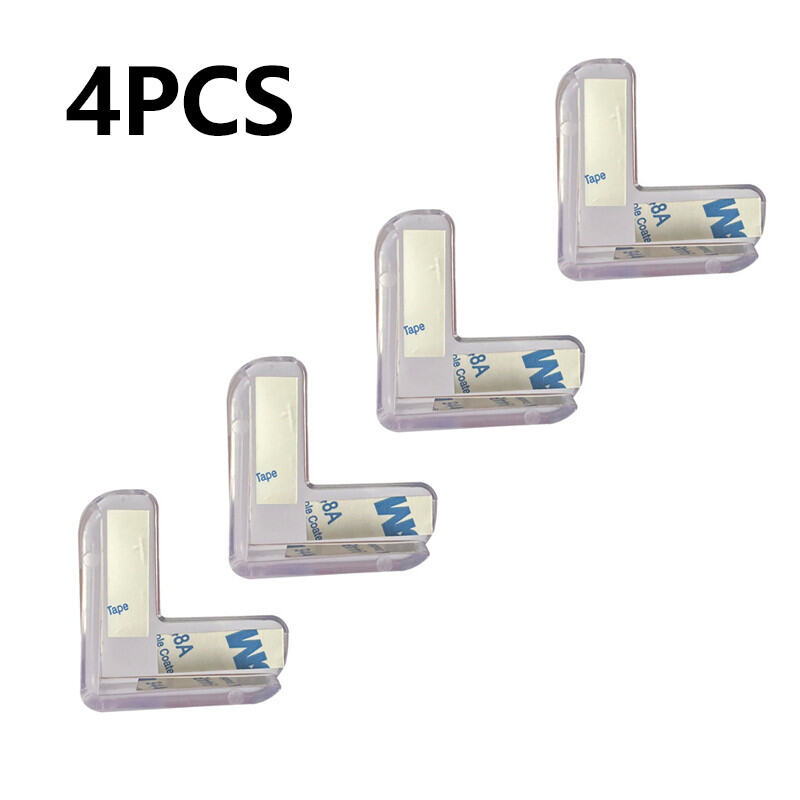 SKISOPGO Baby Safety Table Corner Protector Transparent PVC L Shape Furniture Edge Guard Penutup Bucu Meja