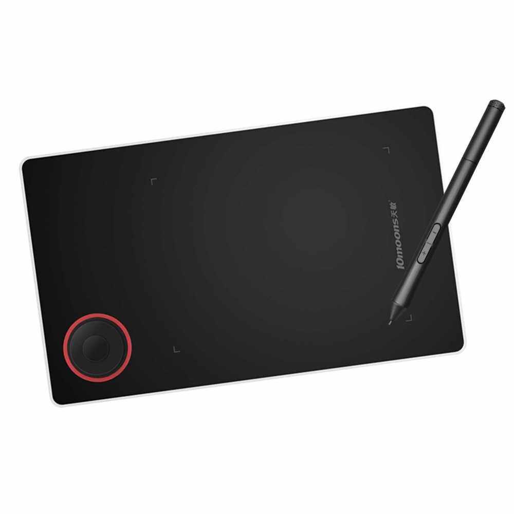 10moons G50 Graphics Drawing Tablet Ultralight Digital Art Creation Sketch 5.2x3.5in Inches with Battery-free Stylus 8 Pen Nibs 8192 Levels Pressure Customizable Shortcuts Keys Compatible with PC Windows Android OTG for Drawing Designing Teaching Online