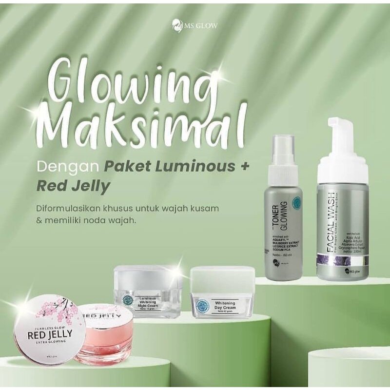 Ms Glow Glowing / Luminous / Red Jelly Package