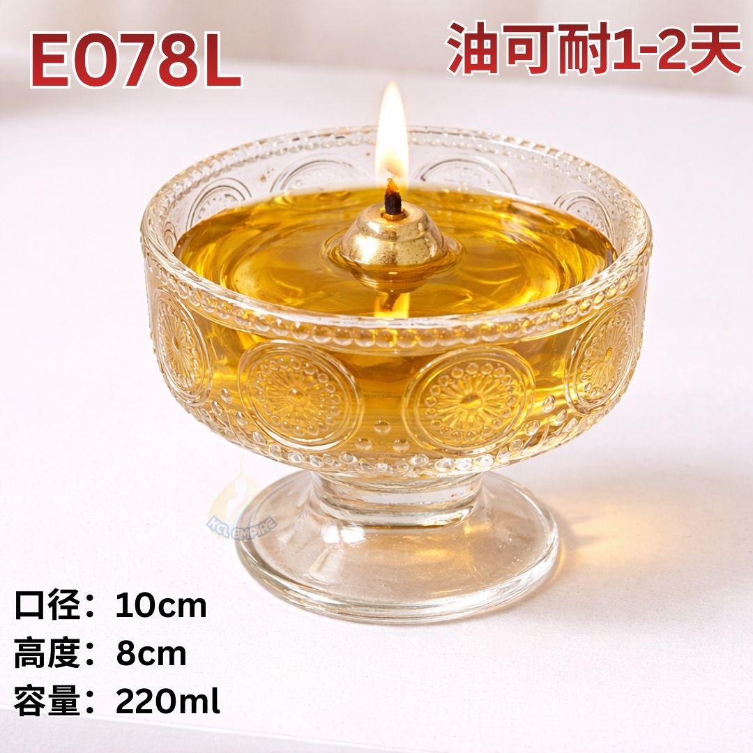 Glass 3D Buddha Oil Lamp oillamp