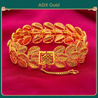 ASIX GOLD 916 Gold Ladies Bracelet Korean Gold Bangkok Lucky Peacock Bracelet 29g Big Bangle