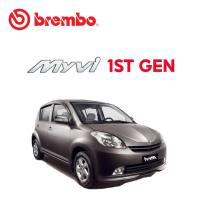 BREMBO Front Brake Discs (2pcs) - Perodua D/H Move L6 L9 Turbo Myvi 1.0 1.3