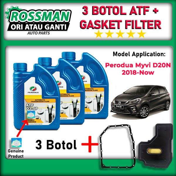 SET Myvi NEW Gen3 D20N 2019 Now 3 Botol Perodua Automatic Transmission